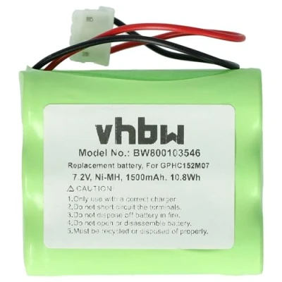 Image de vhbw Batterie Compatible avec Dirt Devil Evo M678 Remplacement pour GPHC152M07 aspirateur Home Cleaner (1500mAh, 7,2V, NiMH)