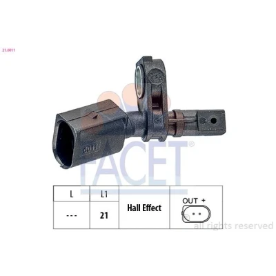 Image de Capteur, vitesse de roue FACET 21.0011
