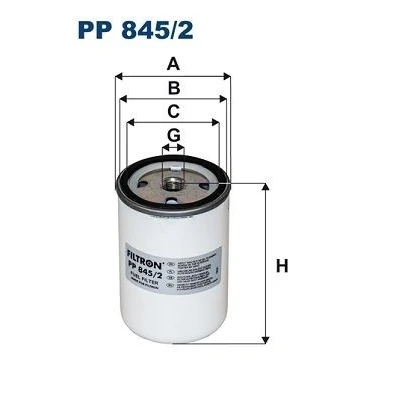 Image de FILTRON PP 845/2 Filtre à Carburant vissé IVECO: EuroTech MT, EuroCargo I III, TurboTech