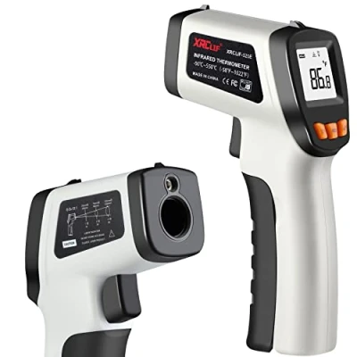 Image de Pistolet ThermomèTre Infrarouge Laser NuméRique( 50 C à 550 C), De TempéRature Sans Contact Avec éMissivité RéGlable Et éCran Lcd Pour Cuisson/Barbecue/RéFrigéRateur/Voiture