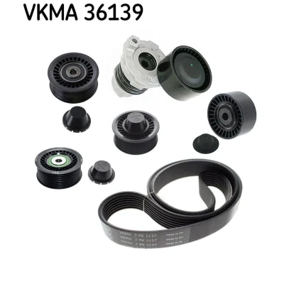 Image de SKF VKMA 36139 Jeu de courroies trapézoïdales à nervures RENAULT: Clio 4, SCENIC 3, GRAND DACIA: SANDERO 2, Duster SUV, Lodgy