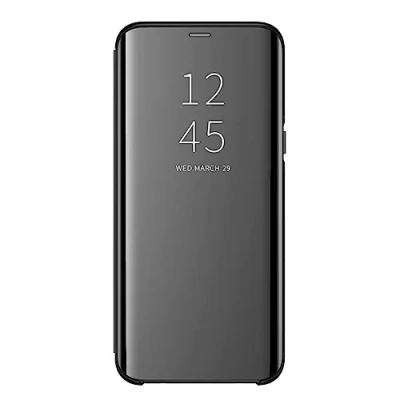 Image de Coque pour Samsung Galaxy s8 Housse Support à Rabat Clear View Cover Flip Case (Noir)