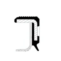 Image de CORTECO 20029180B Joint Spi de Vilebrequin du côté boîte vitesses PTFE (polytétrafluoroéthylène)/ACM (caoutchouc polyacrylique