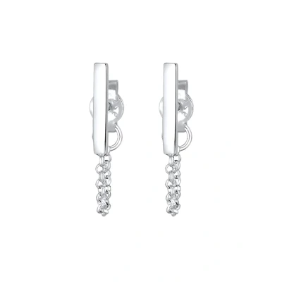 Image de Elli Geo Basic Boucles d&#039;oreilles Silver coloured, Femme, Taille: One Size, coloured