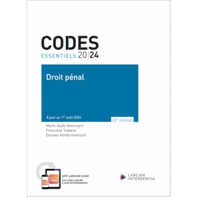 Image de Code essentiel Droit pénal 2024 À jour au 1er août