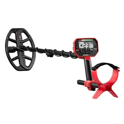 Image de Minelab Vanquish 440 Détecteur de métaux Multi fréquences pour Adultes avec Bobine étanche V10 10 &quot;&quot;x7 Double D (4 Modes détection, Casque d&#039;écoute Filaire et Housse Pluie Inclus)