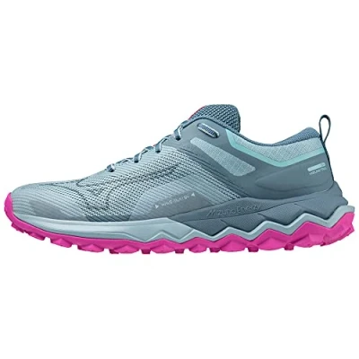 Image de Mizuno WAVE Ibuki 4 Chaussures de running, Femme, Taille: 38.5, Forget me not/provincial blue Matière synthétique / textile