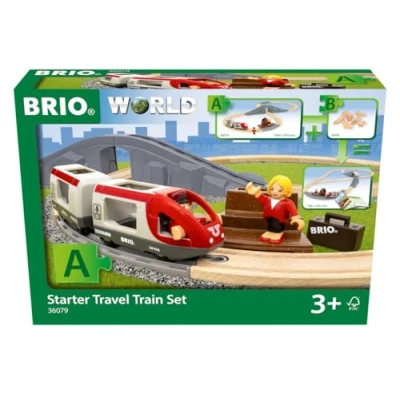 Image de BRIO World 36079 Circuit en 8 Voyageurs Coffret Complet de 22 pièces avec Pont Train Bois Jouet Mixte à partir 3 Ans