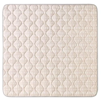 Image de Hakuna Matte Grand Tapis de jeu rembourré 127 x cm extra épais 1,5 doux pour nouveau nés dans un beau design Hygge Beige bébé avec dos antidérapant