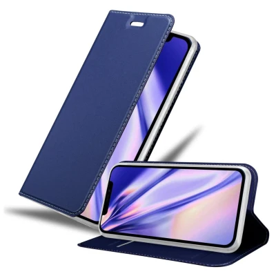 Image de Coque pour Apple iPhone 12 MINI en CLASSY BLEU FONCÉ Housse de protection Étui avec fermeture magnétique, fonction support et compartiment carte Neuf