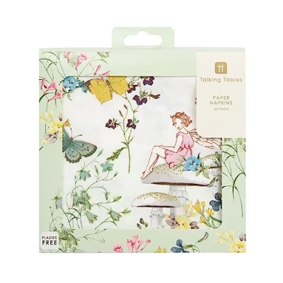 Image de Talking Tables TSFAIRY NAPKIN Truly Fairy Serviette de table Plastique Multicolore 1,5 x 0,015 20 cm