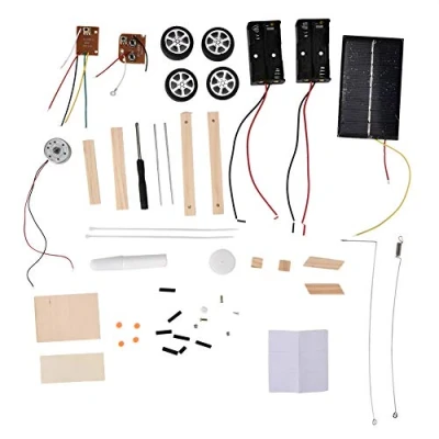 Image de Ensemble modèle de voiture, DIY Assemblé Solaire RC Jouet Télécommande Électrique Véhicule Étudiant Science Expérience Éducative Auto Kit Balance Drive pour Enfants Enfant En Bas Âge