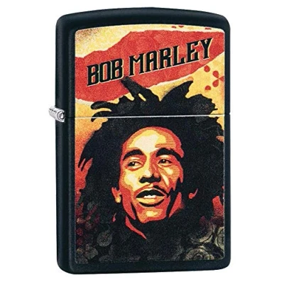 Image de ZIPPO Bob Marley® Color Image, Black Matte Briquet Coupe Vent, Rechargeable, dans Une boîte Cadeau de Haute qualité