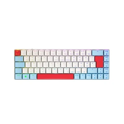 Image de CHERRY MX LP 2.1 Compact Wireless, Clavier de gaming sans fil 69 touches, Disposition allemande (QWERTZ) Rétro éclairage RGB, Commutateurs mécaniques MW LOW PROFILE SPEED, Blanc