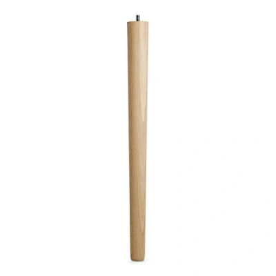 Image de SOTECH Pied de Table en Hêtre Brut H 645 mm/Ø 60/40 mm avec Vis à Double Filetage M10 Idéal pour Cuisine &amp; Tables Manger /