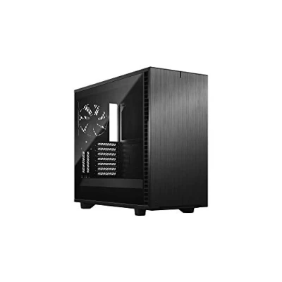 Image de Fractal Design Define 7 Black Brushed Aluminum/Steel E ATX Silent Modular Dark Tempered Glass Window Mid Tower Computer Case