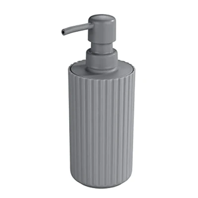 Image de Allstar Distributeur de savon Minas Gris liquide Capacité: 0.28 l, Polypropylène, 7 x 18 cm,