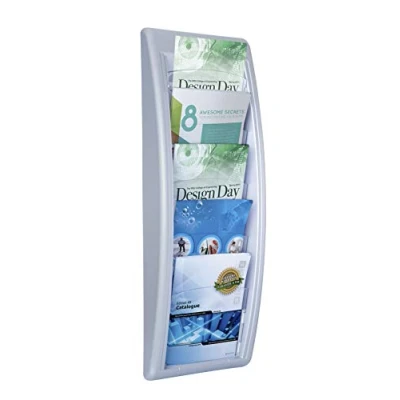 Image de Fast Paper Quick Fit Paperflow Présentoir Mural, Aluminium, Format A5