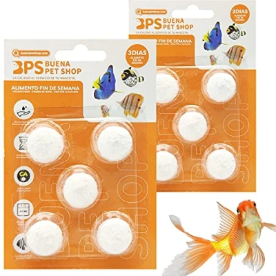 Image de BPS 10x Week End Nourriture pour Poissons Pendant 3 Jours Toutes Sortes de Blocs d&#039;Aquarium 4126 * 2