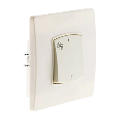 Image de Commande VMC borne auto vis + griffes Blanc Diwone