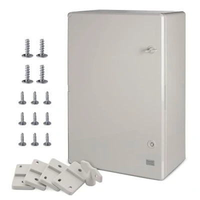 Image de BOXEXPERT boîtier en plastique ABS, IP65, armoire murale, industriel, vide, 600x400x200mm, gris, de la série Fleet