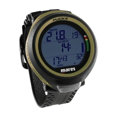 Image de Mares Dive Computer Puck 4 (Black Olive)
