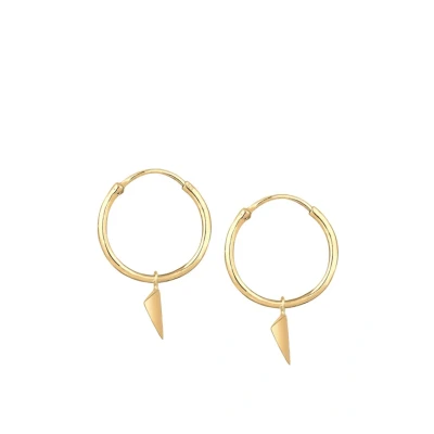 Image de Elli Triangle Boucles d&#039;oreilles, Femme, Taille: One Size, Gold coloured