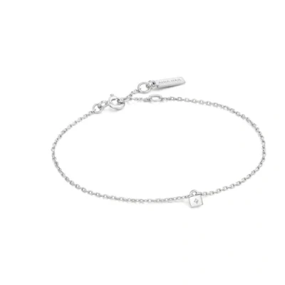 Image de Bracelet Femme ANIA HAIE Under Lock &amp; Key Argent Pendentif Cadenas 16,5 cm + 2