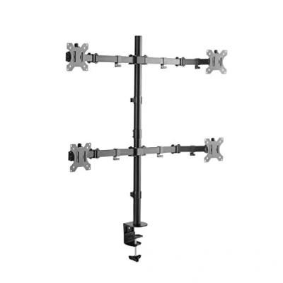 Image de RICOO Support PC pour 4 écrans TS2811 Orientable Inclinable Moniteur 13 27&quot; (33 69cm) Fix ation de Bureau Pince Table VESA