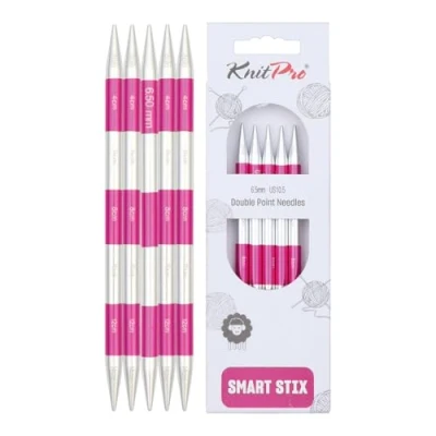 Image de KnitPro K42014 SmartStix Jeu d&#039;aiguilles en métal, Coloré, 14cm, 6,5mm