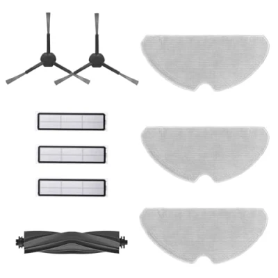 Image de Dreame Kit d&#039;accessoires pour robot D9 Max Gen2 comprenant 3x lavettes, filtres, 2x brosses latérales, 1x brosse principale, accessoires d&#039;origine