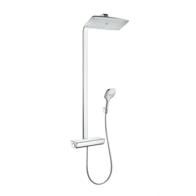 Image de hansgrohe Raindance E Colonne de douche 360 1 jet EcoSmart 9 l/min avec mitigeur thermostatique, chromé, 27286000