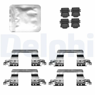 Image de DELPHI LX0832 Kit d&#039;accessoires, plaquette de frein à disque BMW: 3 Touring, 5 2 Active Tourer