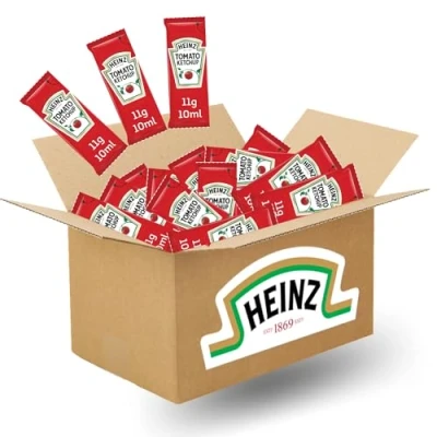 Image de HEINZ 100 sticks de sauce KETCHUP doses individuelles 10 ml