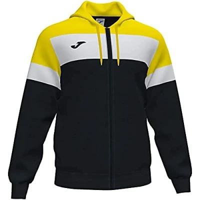 Image de Joma Crew IV Veste à Capuche Homme, Noir/Jaune, XL