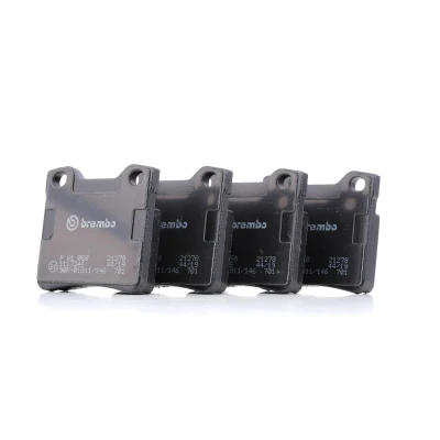 Image de BREMBO P 61 058 Jeu de plaquettes frein contact signal d&#039;usure exclu avec tôle anti bruit sans accessoires PEUGEOT: 406 Break, 607 Berline