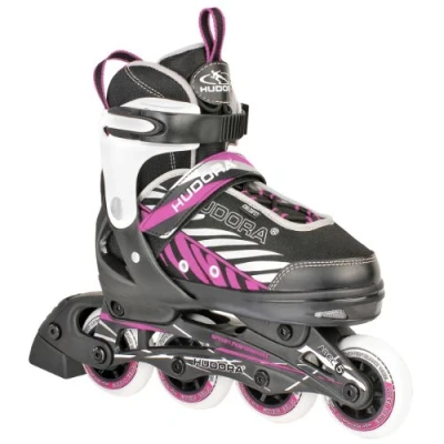 Image de HUDORA Inline Skates Mia / Leon Patins à roulettes pour enfants adolescents &amp; adultes en différentes tailles couleurs Rollers réglables 4 Confortables stylés