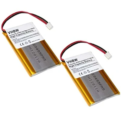 Image de vhbw 2X Batteries Compatible avec Sony Playstation 3 PS3 Sixaxis Wireless Controller Manette de Jeu Gamepad (950mAh, 3,7V, Li ION)