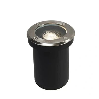Image de Qazqa delux Spot encastrable de sol 1 lumière Ø 130 mm Acier Moderne éclairage extérieur