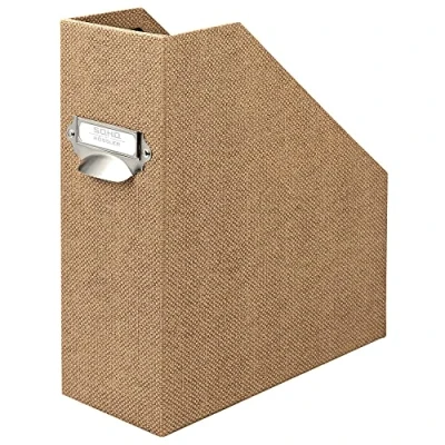 Image de Rössler 1318452601 S.O.H.O. Porte revues pour A4, avec poignée et étiquette inscriptible, 11,5 x 26 31,5 cm, Special Line Hazelnut, 1 pièce