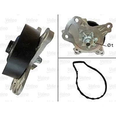 Image de VALEO 506982 Pompe à eau avec joints sans couvercle TOYOTA: Auris Break, Yaris II 3/5 portes, 5 portes