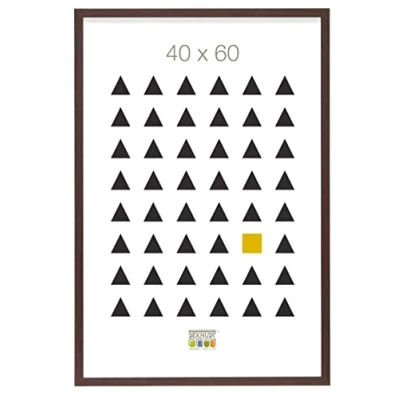 Image de Deknudt Frames S44CH4 Basic Cadre Photo Bois/MDF Brun Foncé Fin 40 x 60 cm