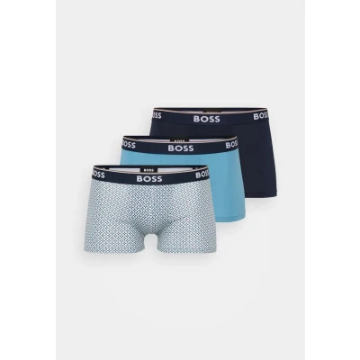 Image de BOSS Hommes Trunk 3P Power Desig Lot de Trois Boxers Courts en Coton Stretch avec Taille logotée
