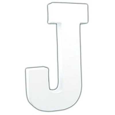Image de Décopatch AC709C Un support en papier blanc mâché 3x13x20,5 cm, Lettre J