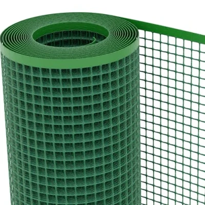 Image de TENAX Filet en Plastique Quadra 20 Vert 1,00x50 m, de Protection Multi Usages pour Balcons, Terrasses, Portails et Clôtures