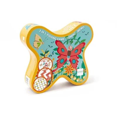 Image de Scratch 3 Jeux Dans Une Boîte Jeu De Pêche pour Enfants Domino Memo Motif Papillon 276182028