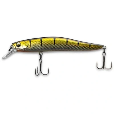 Image de LMAB Flash Vibe 98 Twitchbait Suspending &amp; Floating (Profondeur 1 2 m en Suspension Suspending, Real Perch)