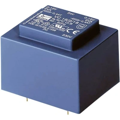 Image de Block VC 10/2/12 Transformateur pour circuits imprimés 1 x 230 V 2 12 V/AC 10 VA 416 mA