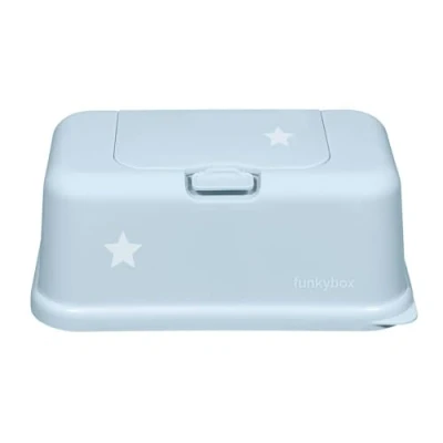Image de funkybox FB42 Boîte de rangement pour lingettes humides Bleu poudré