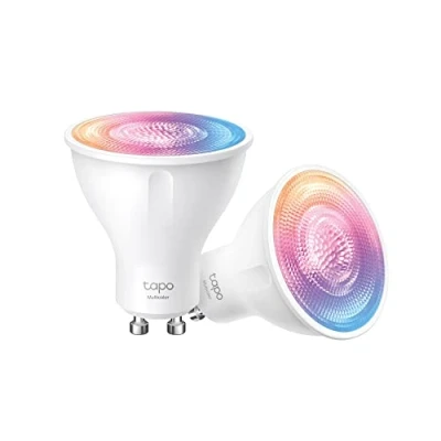 Image de Tapo Ampoule Connectée WiFi, LED GU10 Multicolore 2200K 6500K, Dimmable 350 Lumens, 3.7W équivalent à 50W, Compatible avec Alexa et Google Home, Economie d&#039;énergie, L630(2 pack)